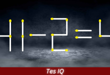 Tes IQ - Perbaiki Perhitungan dengan Memindahkan 2 Korek Api